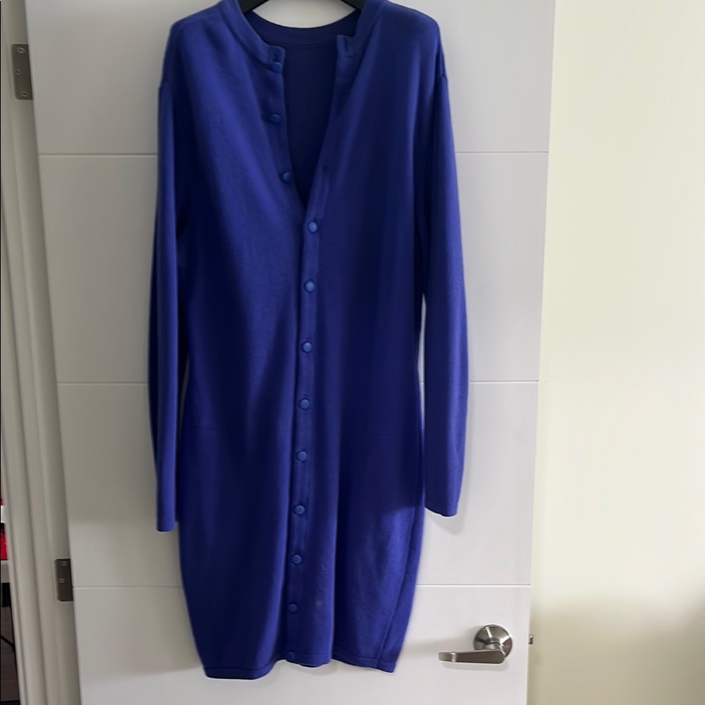 United Colors Of Benetton Levander Blue Long Sleeve Dress